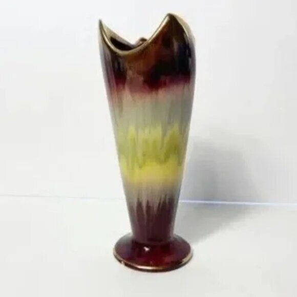 Vintage Bay Keramik Pottery Drip Glaze Vase - Picture 3 of 9